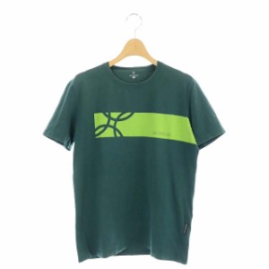 【中古】モンチュラ MONTURA 半袖Tシャツ カットソー プリント S 緑 グリーン ライトグリーン /DO ■OS メンズ