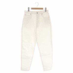 【中古】ファーファー 22SS  banana denim デニムパンツ ジーンズ ワイド テーパード 1 白 ホワイト /CX ■OS ■SH