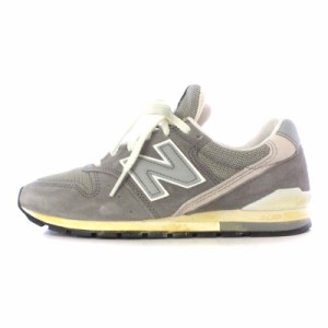 【中古】ニューバランス NEW BALANCE CM996HJ2 35th anniversary width D ヴィンテージ加工 スニーカー US4.5 グレー