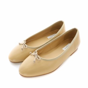 【中古】ユナイテッドアローズ UBC BALLET SHOES フラットシューズ バレエシューズ パンプス レザー 37.5 24cm 茶