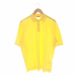 【中古】キャプテン サンシャイン 23SS Knit Polo Shirt ポロシャツ 半袖 38 黄色 イエロー /MF ■OS ■AD メンズ