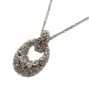 【中古】スワロフスキー SWAROVSKI ネックレス ピアス 2点セット シルバー色 /SR35 レディース