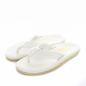 【中古】アイランドスリッパ ISLAND SLIPPER サンダル トング レザー 5 24cm 白 ホワイト PT202 /YB レディース