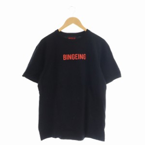 【中古】ヘロンプレストン HERON PRESTON NASA オーバーサイズTシャツ カットソー 半袖 ロゴ S 黒 赤 白 メンズ