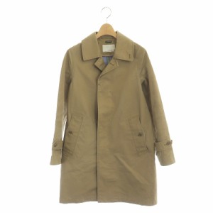 【中古】ナナミカ GORE-TEX Soutien Collar Coat ステンカラーコート スプリングコート ロング S ベージュ SUBF700