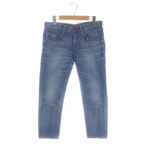 【中古】レッドカード Anniversary Cropped デニムパンツ ジーンズ スキニー ジッパーフライ 23 ライトブルー