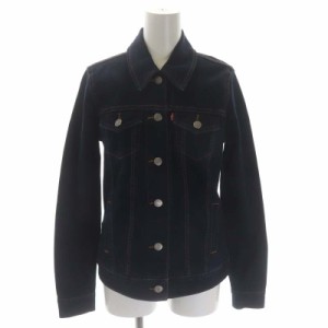 【中古】リーバイス Levi's デニムジャケット ジージャン Gジャン ストレッチ XS 紺 ネイビー /DF ■OS レディース