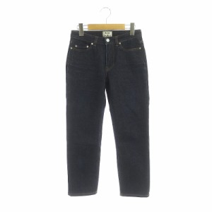 【中古】アクネ ストゥディオズ Acne Studios ROW STR RWデニムパンツ ジーンズ テーパード ジップフライ 紺