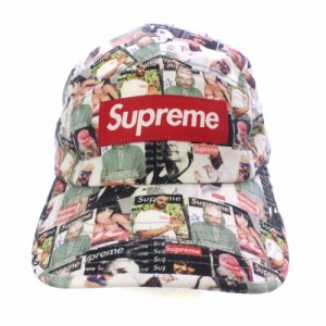 【中古】シュプリーム SUPREME 23SS Magazine Camp Cap 帽子 キャップ 野球帽 ボックスロゴ マルチカラー