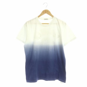 【中古】シーグリーン オリジナルタイダイ柄Tシャツ カットソー グラデーション バックプリント 3 MSG20S8152