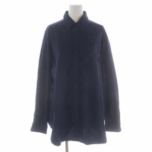 【中古】ミューズ ドゥーズィエム クラス OXFORD BD シャツ 長袖 ボタンダウン F 紺 ネイビー /MF ■OS レディース