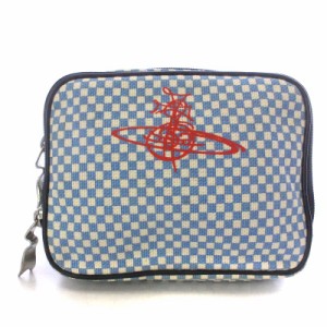 【中古】ヴィヴィアンウエストウッド Vivienne Westwood ボディーバッグ ショルダーバッグ オーブ 青 ブルー