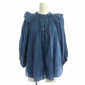 【中古】マリリンムーン Marilyn Moon princess frill volume sleeve blouse ブラウス シャツ 前開き 五分袖 七分袖