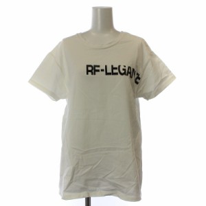 【中古】エーピーストゥディオ RE-LEGANCE Tシャツ カットソー 半袖 ロゴ プリント F 白 ホワイト 20070586313010