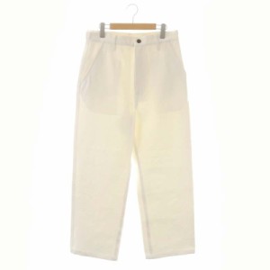 【中古】ユナイテッドアローズ UNITED ARROWS デニムワークパンツ DENIM WORKY PANTS ジーンズ ジップフライ 38 L 白