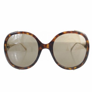 【中古】グッチ GUCCI サングラス ロゴ 56□22-130 茶色 ブラウン GG0226S /SR5 ■OH レディース