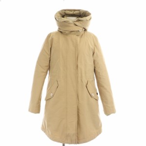 【中古】ウールリッチ ECO LONG MLTRY PARKA エコロング ミリタリー ダウンジャケット パーカー XS ベージュ