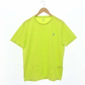 【中古】ポロ ラルフローレン ホース刺繍Tシャツ カットソー 半袖 LG 黄色 イエロー /DO ■OS ■SH メンズ