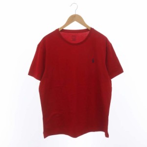 【中古】ポロ ラルフローレン ホース刺繍Tシャツ カットソー 半袖 L 赤 レッド /DO ■OS ■SH メンズ
