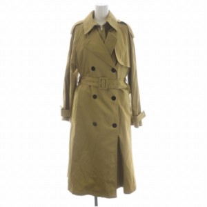 【中古】セオリー DENSITY TWILL TRENCH COAT ダウンベスト付き 3WAY トレンチコート S ダークベージュ レディース