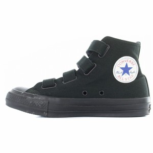 【中古】コンバース CONVERSE オールスター 100 V-4 ハイ スニーカー ロゴ 24cm 黒 1CL222 /SR25 レディース