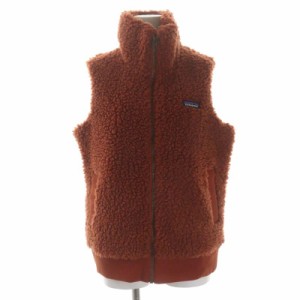 【中古】パタゴニア Patagonia Dusty Mesa Vest ダスティメサベスト ボア 前開き S 茶 ブラウン /MF ■OS レディース