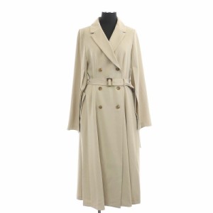 【中古】ハーリップトゥ 23SS Classic Open Sleeve Dress Coat コート チェスター ロング S ベージュ レディース