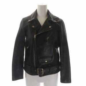 【中古】ビューティフルピープル vintage leather riders jacket ライダースジャケット レザー 150 黒 ブラック