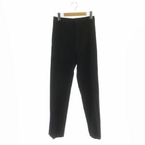 【中古】コルピエロ Col Pierrot L'Appartement取り扱い Side Zip Pants パンツ テーパード ジッパーフライ 36 黒