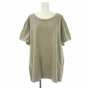 【中古】ドゥーズィエムクラス DEUXIEME CLASSE Loose T-Shirt Tシャツ カットソー 半袖 コットン グレージュ