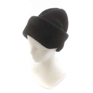 【中古】プラージュ Plage 22AW ビーニー Beanie ニット帽 ニットキャップ 無地 黒 ブラック 22-090-922-7021-3-0