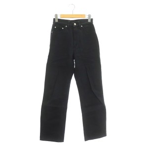 【中古】リーバイス Levi's 519 デニムパンツ ジーンズ ストレート コットン ハイウエスト W28L32 黒 ブラック