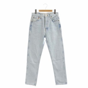 【中古】リダン RE DONE 50s cigarette pant デニムパンツ ジーンズ ボタンフライ コットン 26 M 青 ブルー /YQ