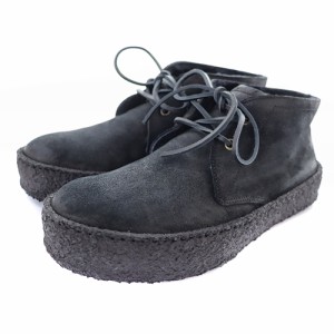 【中古】プントピグロ 23AW CHUKKA BOOTS ショートブーツ 38 24cm 黒 /SR33 レディース