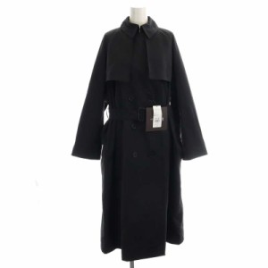 【中古】マッキントッシュ ロンドン MACKINTOSH LONDON トレンチコート スプリングコート ロング 38 黒 G5A73-801-09