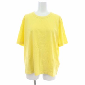 【中古】デミリー DEMYLEE クルーネックTシャツ 半袖 コットン 0S 黄色 イエロー /HS ■OS ■SH レディース