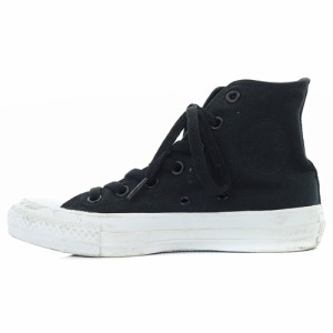 【中古】コンバース CONVERSE REACT オールスター ハイカットスニーカー キャンバス 23cm 黒 /SR5 レディース