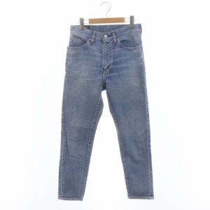 【中古】ザニューハウスジーンズ TNH JEANS テーパードデニムパンツ ジーンズ 25 ライトブルー レディース