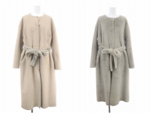 【中古】アメリヴィンテージ アメリ STUDIOUS 別注 WAY SOFT BOA LONG COAT コート リバーシブル フェイクムートン