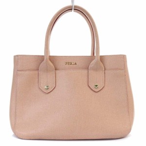 【中古】フルラ FURLA トートバッグ ハンドバッグ レザー ピンク /YO4 レディース