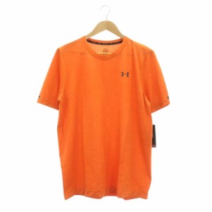 【中古】アンダーアーマー UNDER ARMOUR トレーニングウェア半袖トップス Tシャツ カットソー 半袖 LG オレンジ