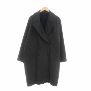 【中古】マーカウェア 22AW ORGANIC WOOL SURVIVAL CLOTH TRENCH COAT ダブルコート アウター ロング 1 深緑 メンズ