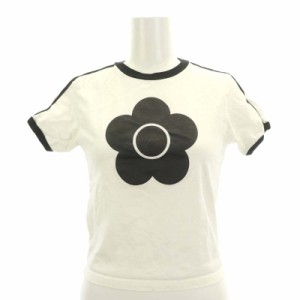 【中古】パメオポーズ PAMEO POSE × MARY QUANT Daisy Chibi-T カットソー Tシャツ 半袖 コットン F 白 黒