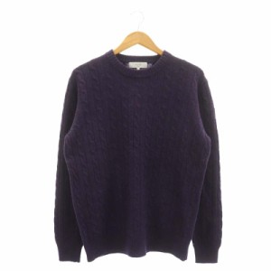 【中古】ビーミングバイビームス B:MING LIFE STORE by BEAMS ケーブルクルーネックニット セーター 長袖 ウール L 紫