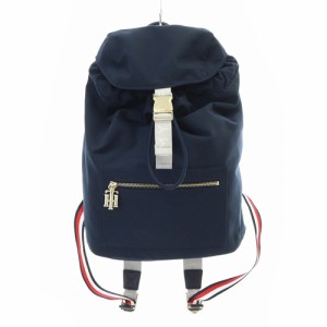 【中古】トミーヒルフィガー TOMMY HILFIGER サープラス バックパック リュックサック 紺 /SR16 レディース