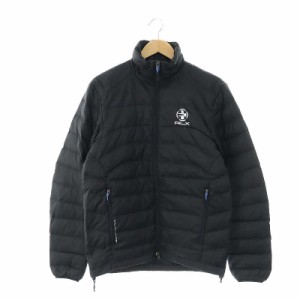 【中古】アールエルエックス ラルフローレン RLX RALPH LAUREN ライト ダウン ジャケット ジップアップ S 黒 ブラック