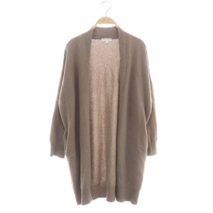 【中古】DEMYLEE デミリー 22AW カシミヤ ロングカーディガン ニット 長袖 羽織 前開きトッパー XS 茶 ブラウン