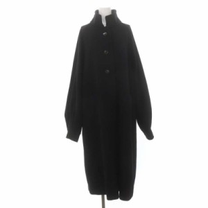 【中古】ドレステリア DRESSTERIOR × セロ thero. ウールコート ロング アウター 黒 ブラック /MI ■OS レディース