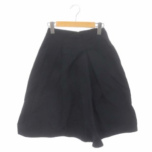 【中古】ジルサンダー JIL SANDER ネイビー NAVY タックフレアスカート 膝丈 32 紺 ネイビー /MI ■OS レディース