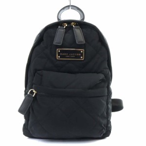 【中古】マークジェイコブス MARC JACOBS バッグ リュックサック バックパック キルティング ナイロン 黒 M0016679